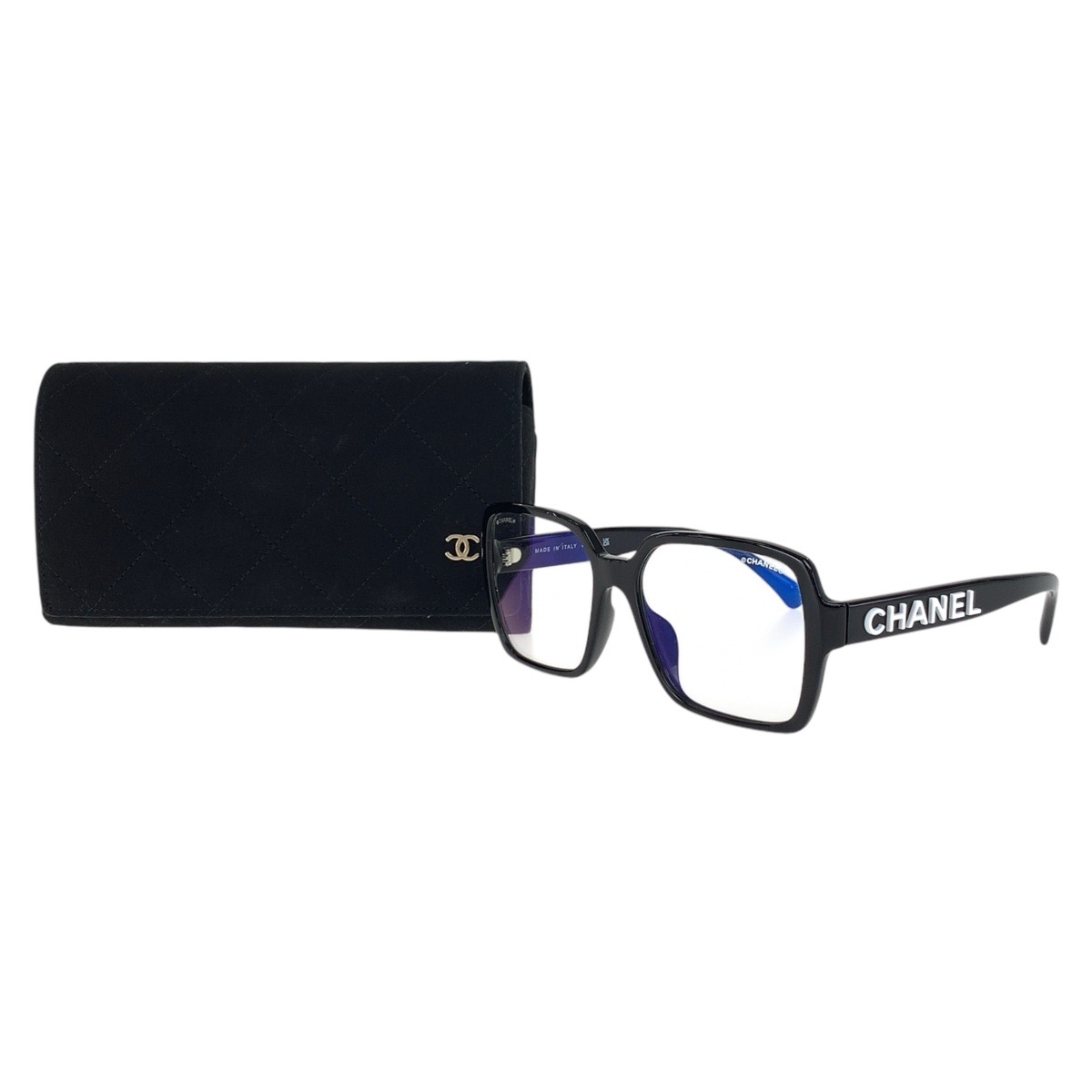 楽天市場】美品 CHANEL シャネル スクエアシェイプ ブラック 黒