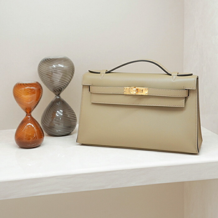 楽天市場】エルメス ポシェットケリー スイフト ベージュマルファ