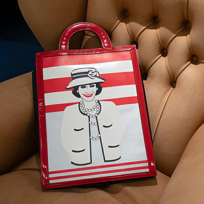 楽天市場】シャネル チョコバー マドモアゼル トートバッグ パテント