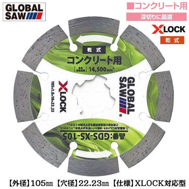 楽天市場】モトユキ XLOCK対応 セグメント形状ダイヤモンドカッター 外