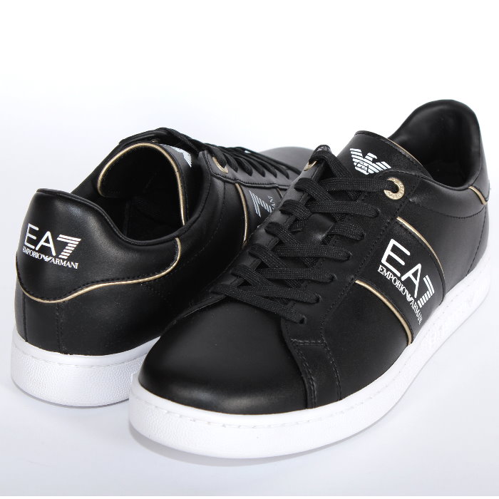 エンポリオアルマー二 UK4 ブラック プラットフォーム シューズ 厚底