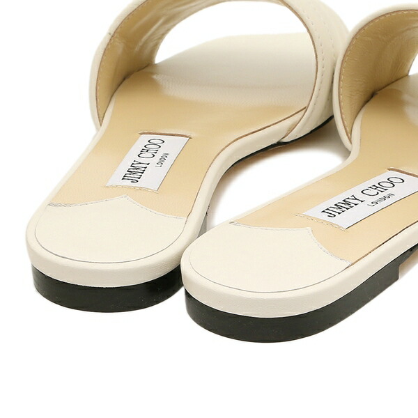 楽天市場】ジミーチュウ サンダル ミュール フラットシューズ ホワイト