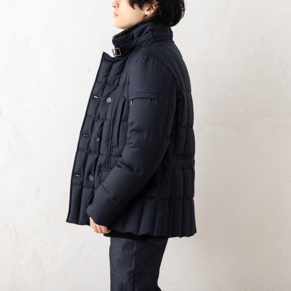 楽天市場】ムーレー ダウンジャケット コート シーロ ネイビー メンズ
