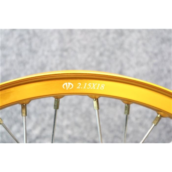 楽天市場】GS400 スポーク ホイール Hリム 金 前後セット ワイド