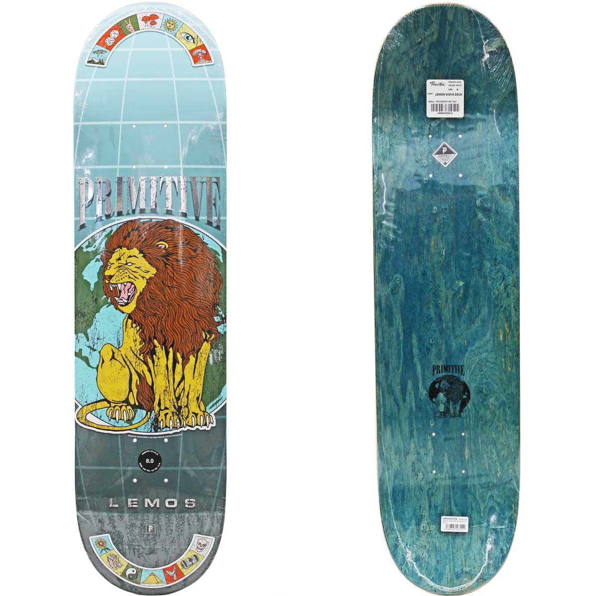 楽天市場】プリミティブ 8.0インチ スケボーデッキ プロ チアゴレモス