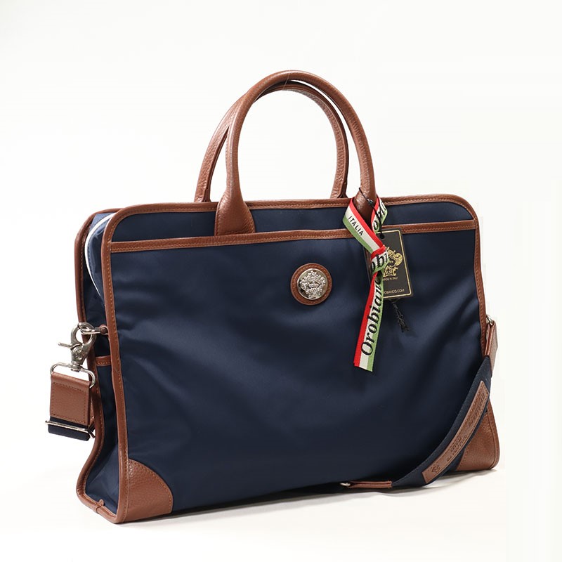 楽天市場】ブリーフケース ネイビー ブラウン メンズ オロビアンコ