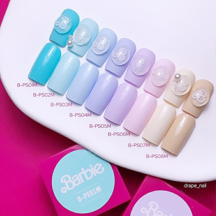 楽天市場】Barbie バービー カラージェル ホワイトパステルシリーズ 8