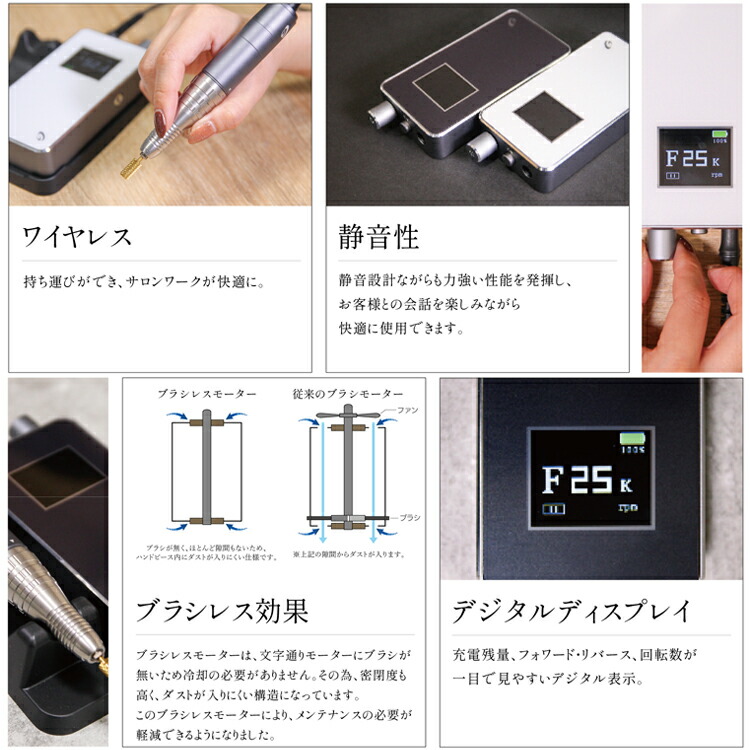 楽天市場】SHAREYDVA シャレドワ ネイルマシーン Sleek スリーク