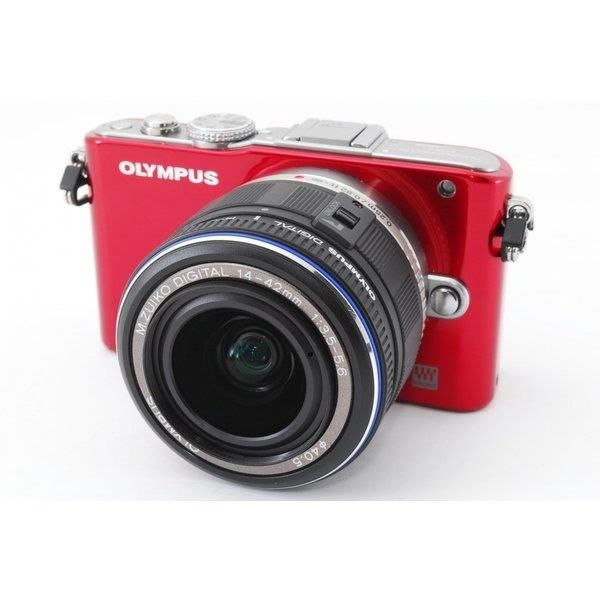 楽天市場】【中古】オリンパス OLYMPUS E-PL3 レッド レンズキット 美