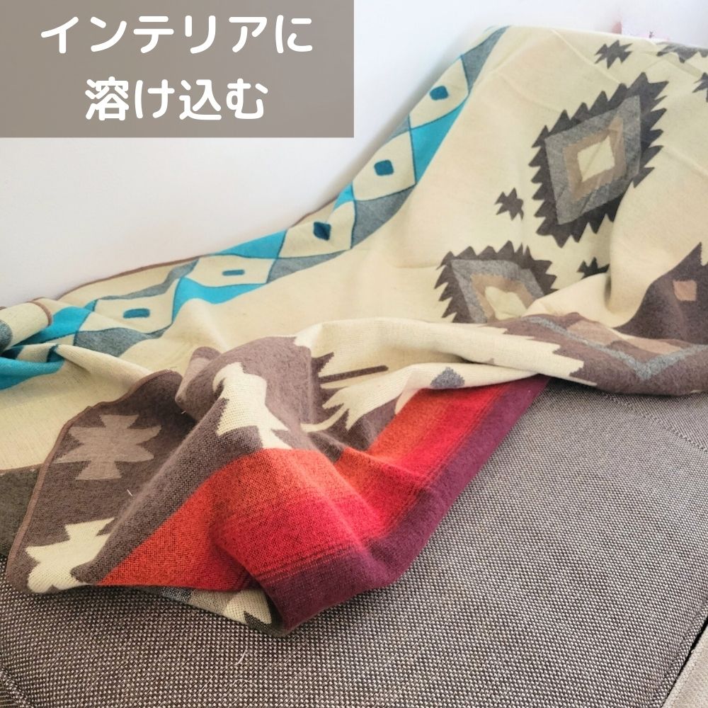 楽天市場】【南米産】アルパカ ウールブランケット キャンプ