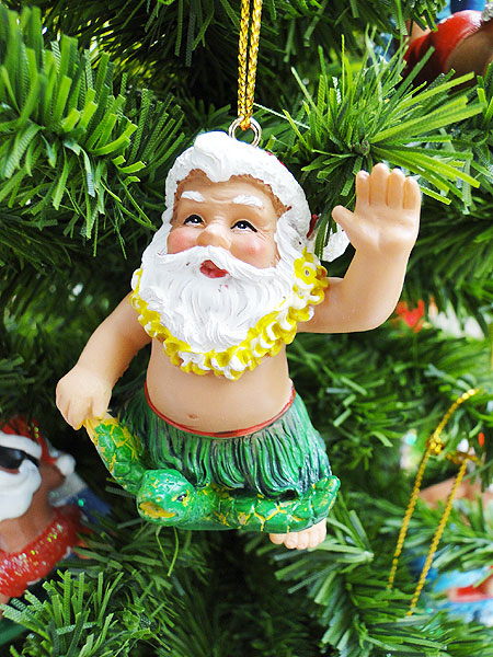 楽天市場】ハワイアン クリスマスオーナメント （タートルサンタ