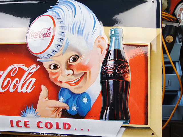 楽天市場】昔のアドバタイジング 3Dメタルサイン （コカ・コーラ