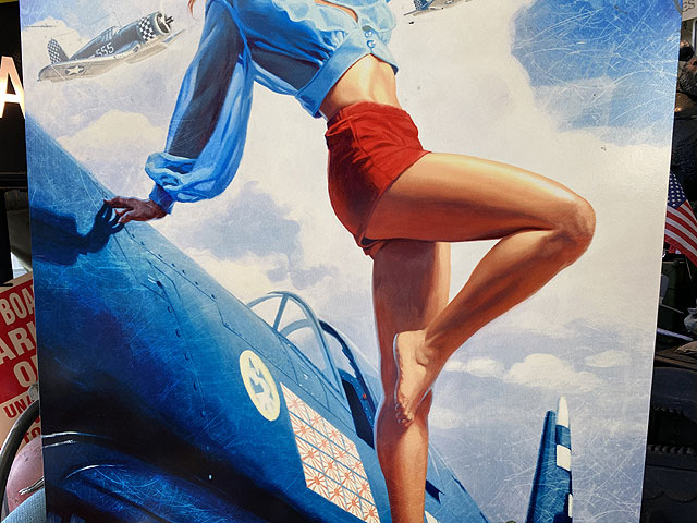 楽天市場】☆稀少な絶盤品☆ ド迫力！特大サイズ看板 ピンナップガール