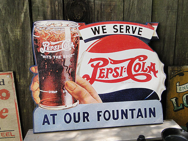 楽天市場】ペプシコーラ ヴィンテージサインボード （ボトルキャップ