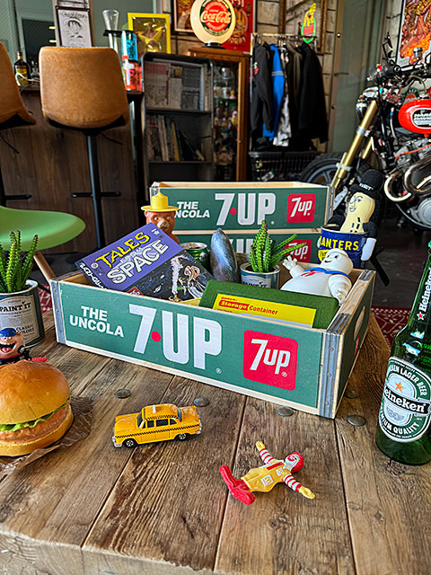 楽天市場】7UP セブンアップ ウッドクレート ソーダ木箱 （グリーン