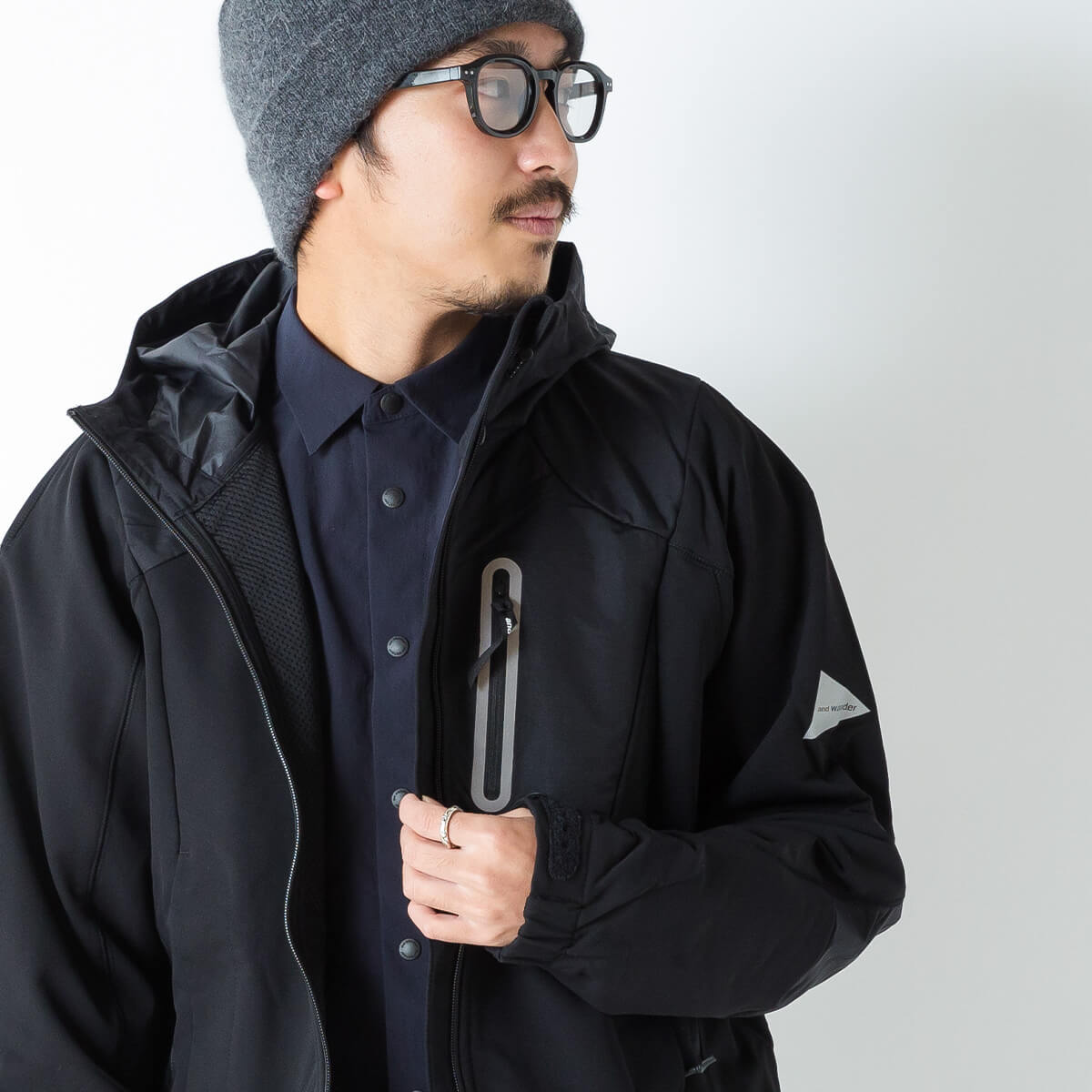 楽天市場】アンドワンダー ストレッチシェルジャケット and wander
