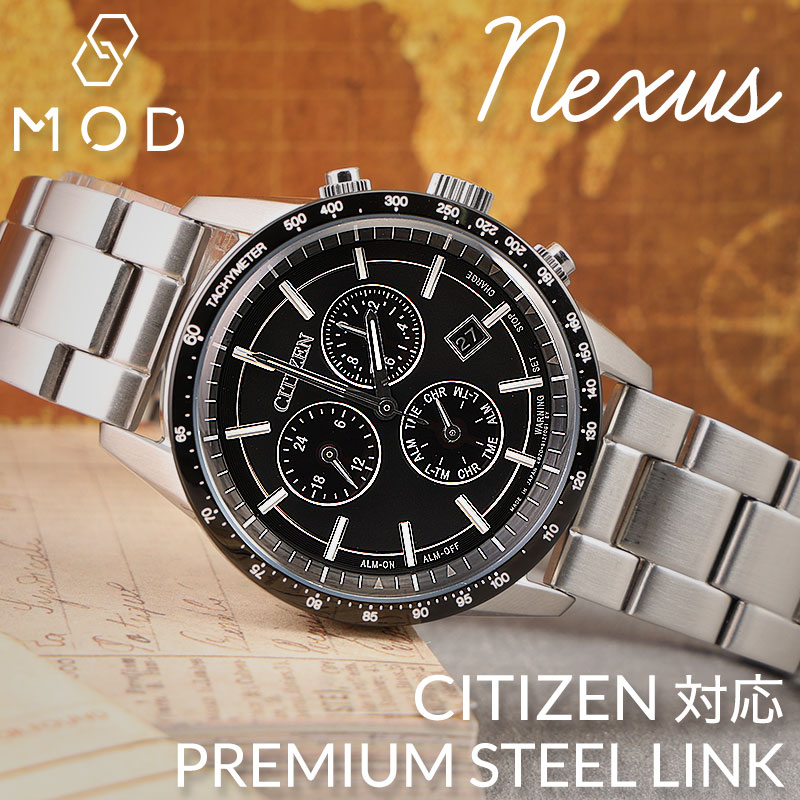 楽天市場】【CITIZEN シチズン 対応】MOD METAL STRAP NEXUS メタル