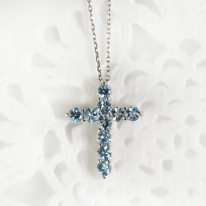 楽天市場】プラチナ(Pt900)サンタマリアAfアクアマリン0.99ctクロス