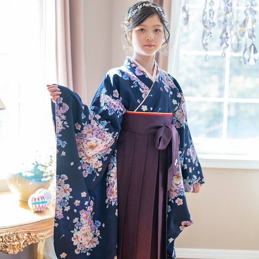 楽天市場】【SSフライングセール】簡単着付け袴セット 刺繍入り 京都