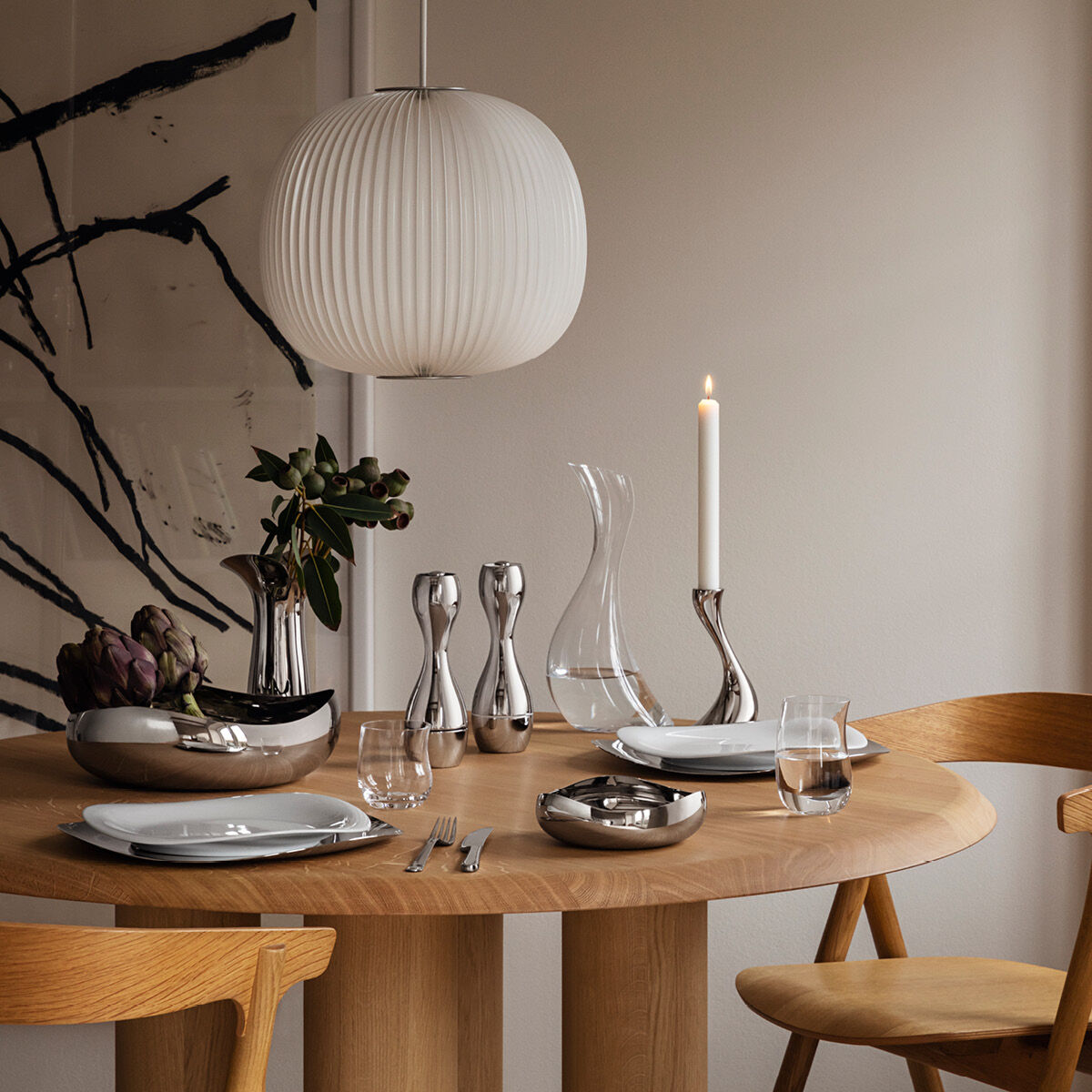 楽天市場】ジョージジェンセン キャンドルホルダー 3本セット コブラ