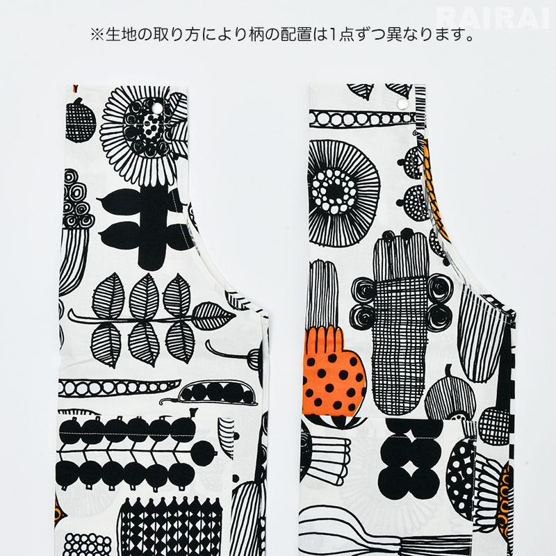 楽天市場】マリメッコ エプロン プータルフリンパルハート ブラック