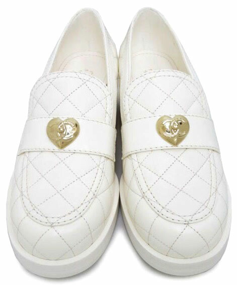 楽天市場】CHANEL ハートターンロック ローファー G39697 23C