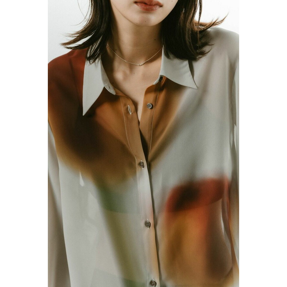 楽天市場】Knuth Marf クヌースマーフflower print sheer shirt