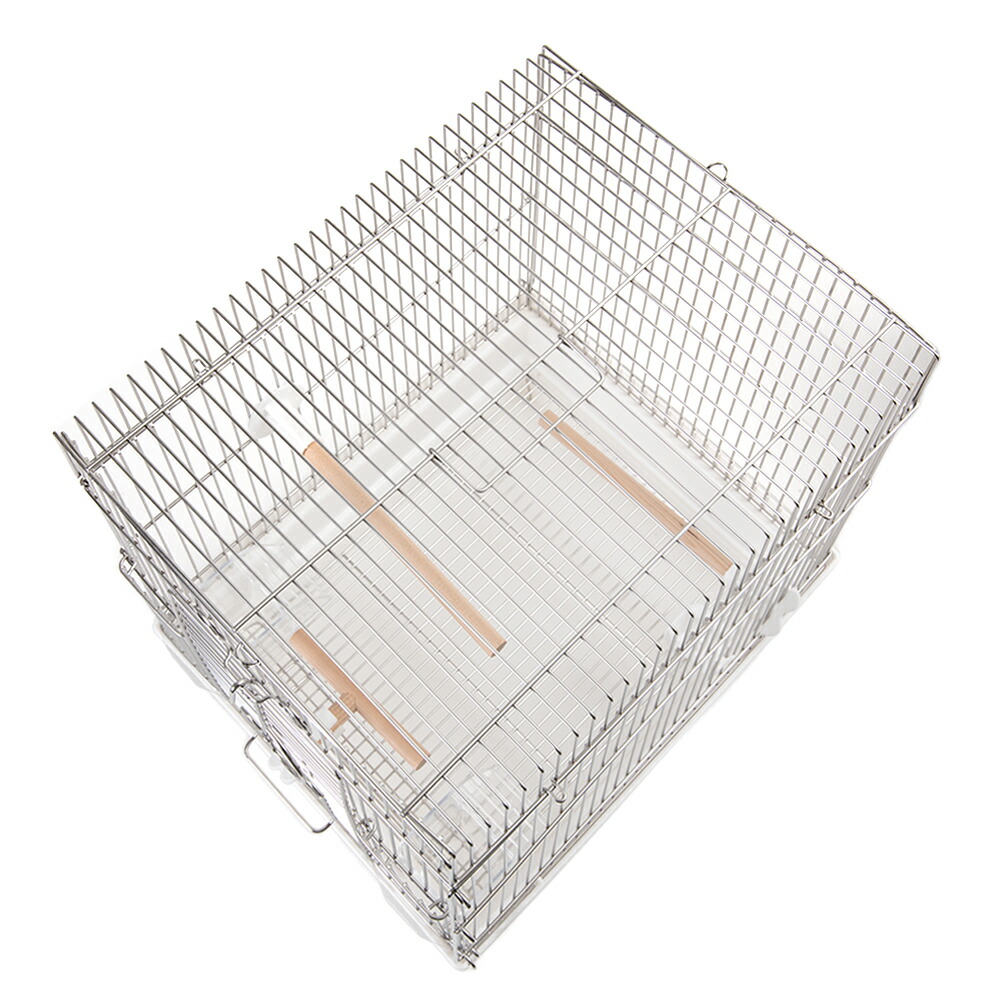 楽天市場】鳥かご HOEI 21手のりステンレス ホワイト （29