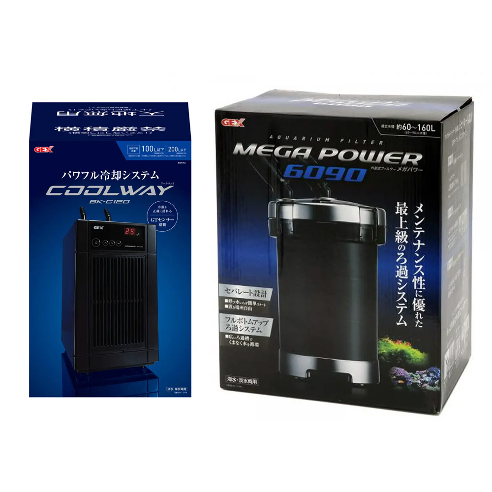 楽天市場】60cm水槽用 クーラー＆フィルターセット GEX クール