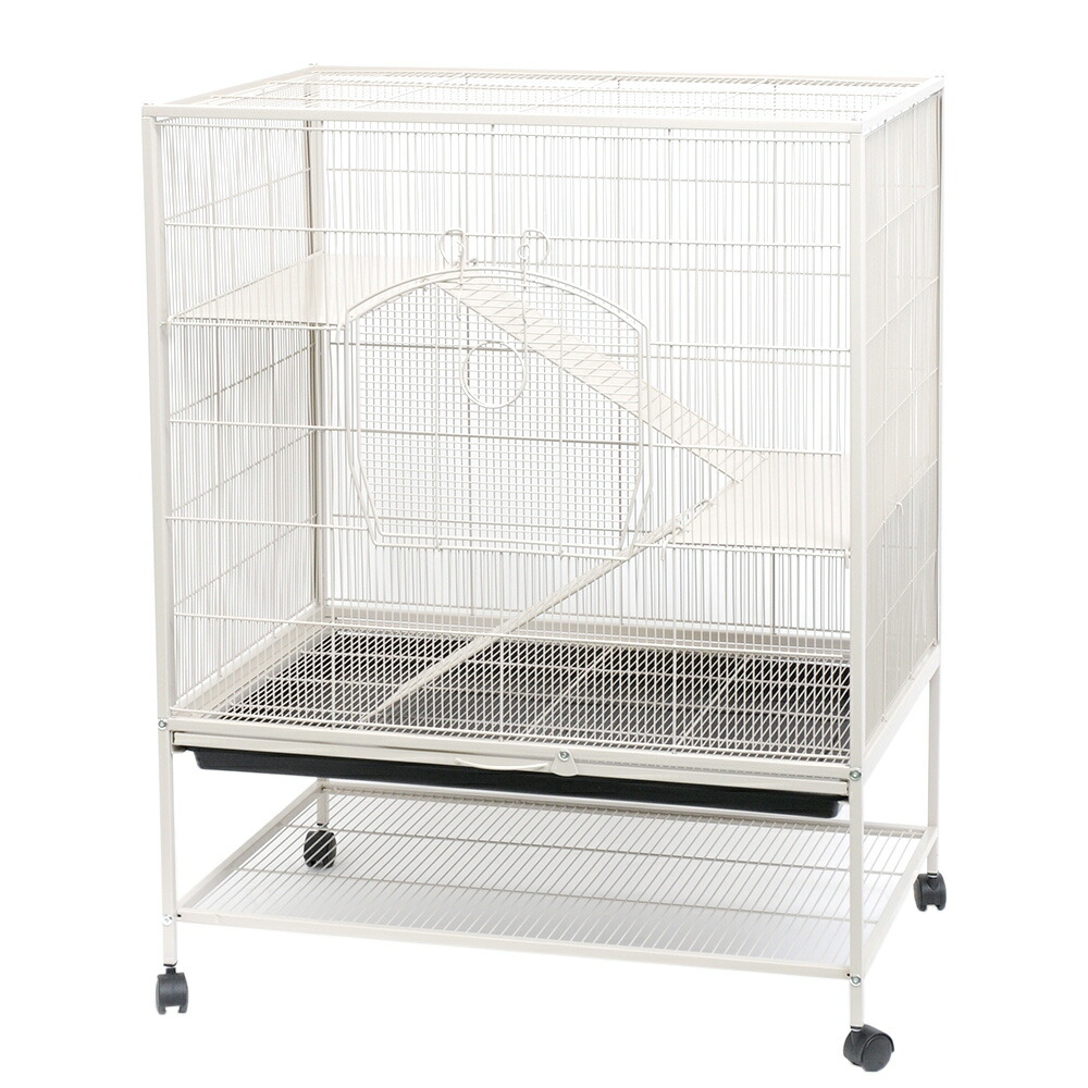 楽天市場】アウトレット品 3階建て広々ケージ ホワイト 組立確認済