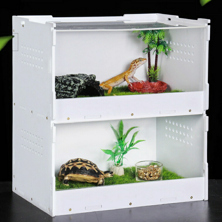楽天市場】爬虫類飼育ケージ 亀トカゲヘビ飼育ボックス 裸の檻 爬虫類