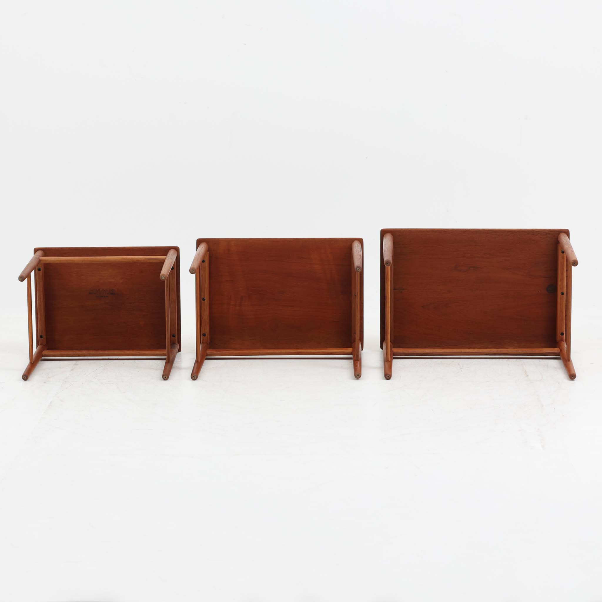 楽天市場】Hans J. Wegner ネストテーブル AT40 チーク無垢 幅52cm