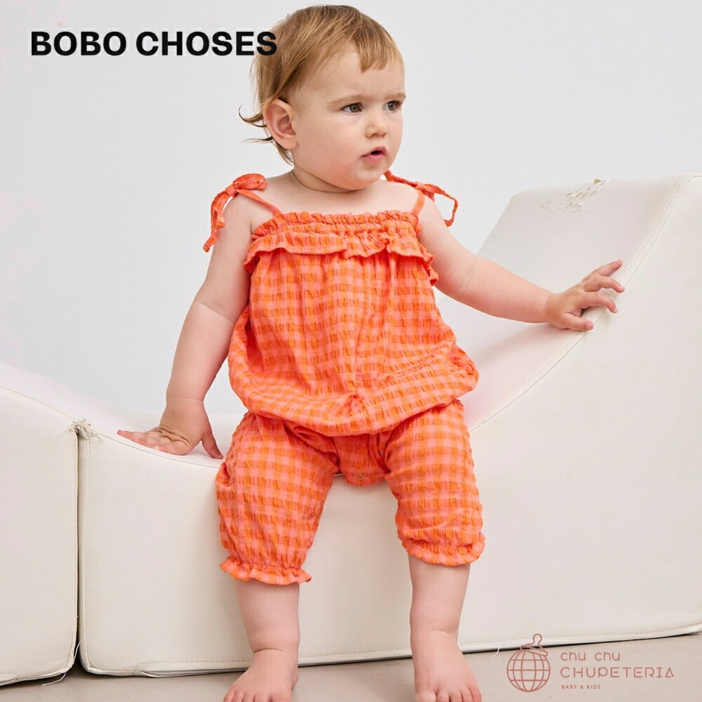 楽天市場】【BOBO CHOSES】[Baby] Drop 2: Vichy woven overall