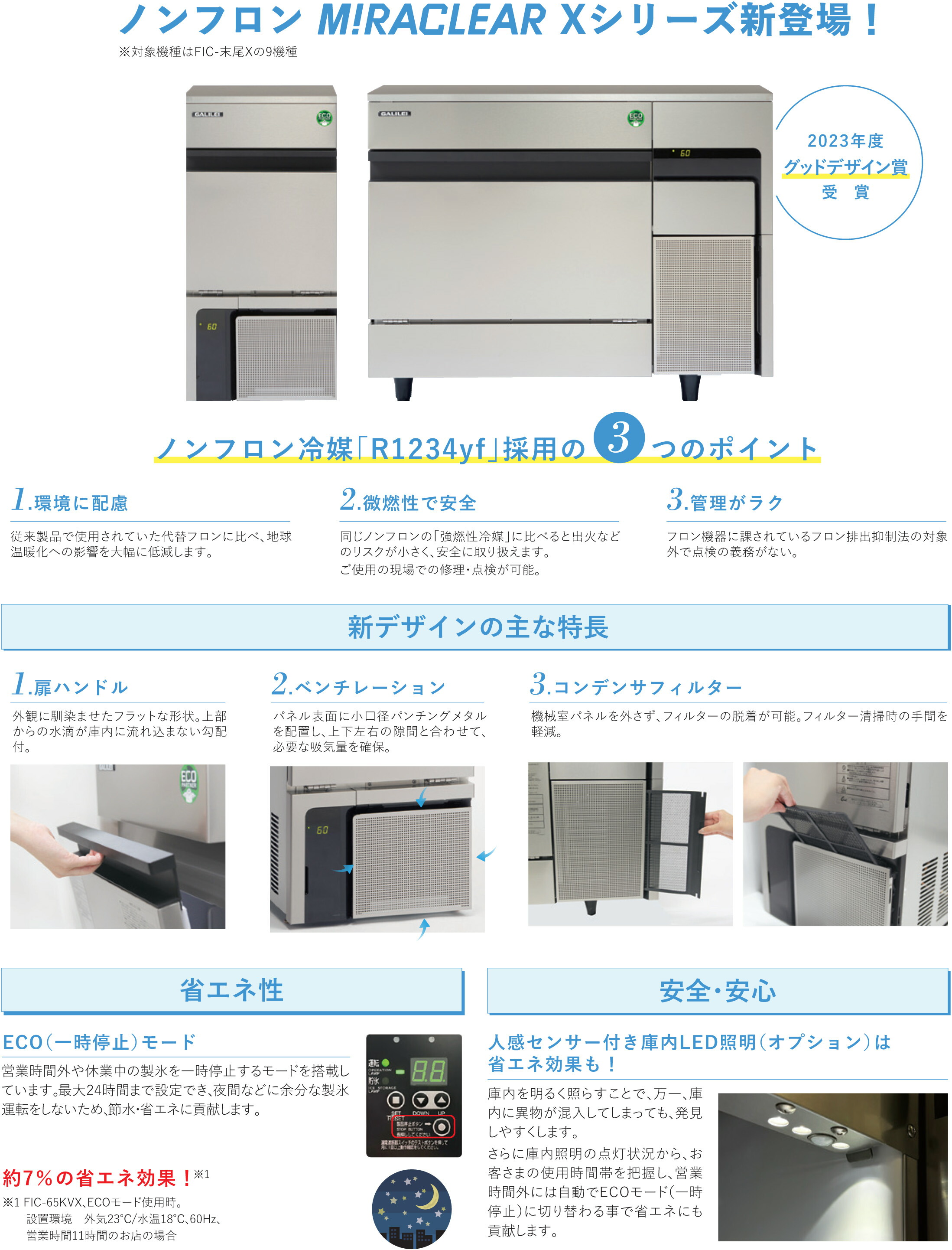 楽天市場】FIC-45KTX フクシマガリレイ 自動製氷機 キューブアイス製氷