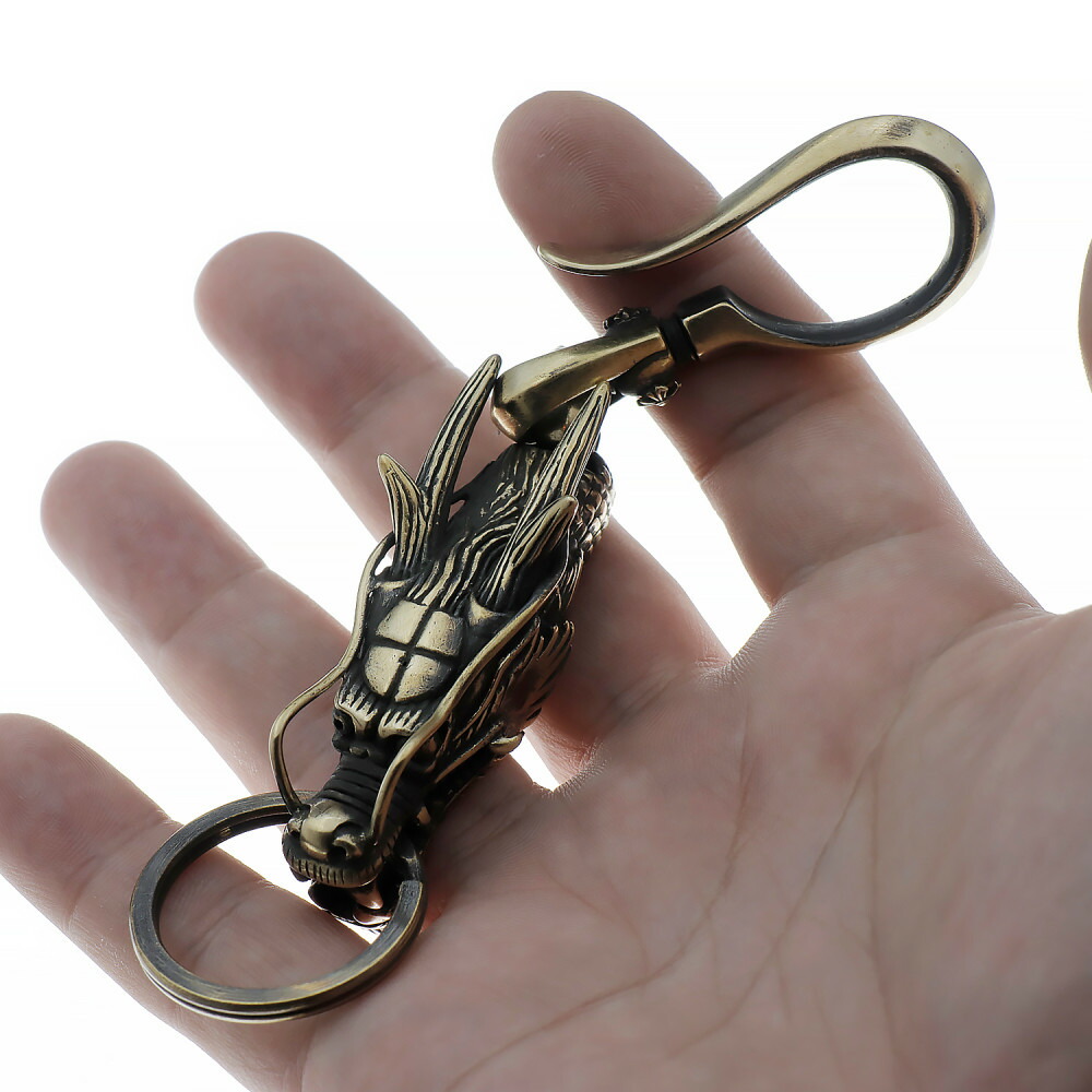 楽天市場】真鍮 ブラス 東洋の龍 キーホルダー ドラゴン オリジナル
