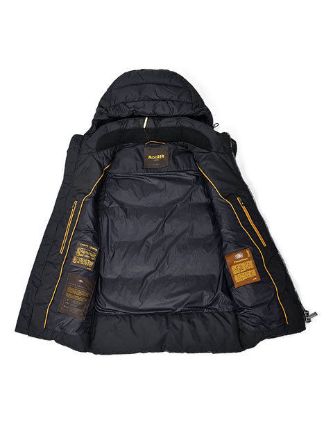 楽天市場】【size44,48】MOORER【ムーレー】フード付ダウンベスト FIRE