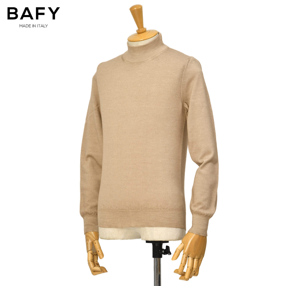 楽天市場】BAFY【バフィー】ハイゲージモックネックニット 14G 4361