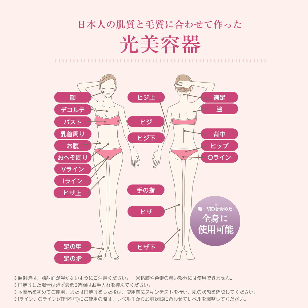 楽天市場】【レビュー特典】フォトEPC 光脱毛器とフォト美顔器が1台に