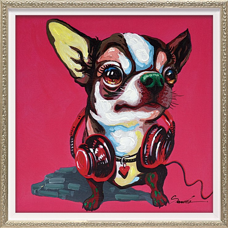 楽天市場】絵画 版画 額縁 おしゃれ オイルペイントアート「マゼンタ