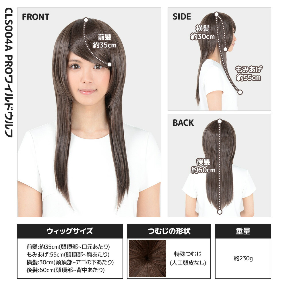 楽天市場】コスプレ ウィッグ「ワイルドウルフ」 女装 男装 ふかし済み