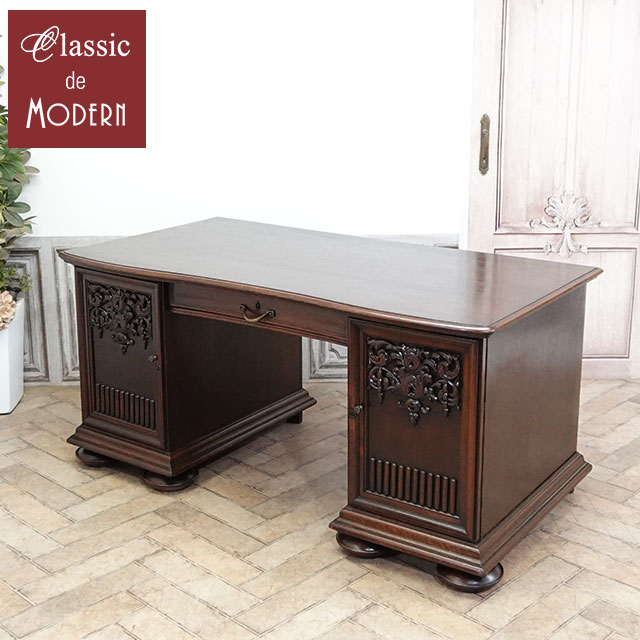 楽天市場】輸入家具 アンティーク デスク アンティーク家具 サイド