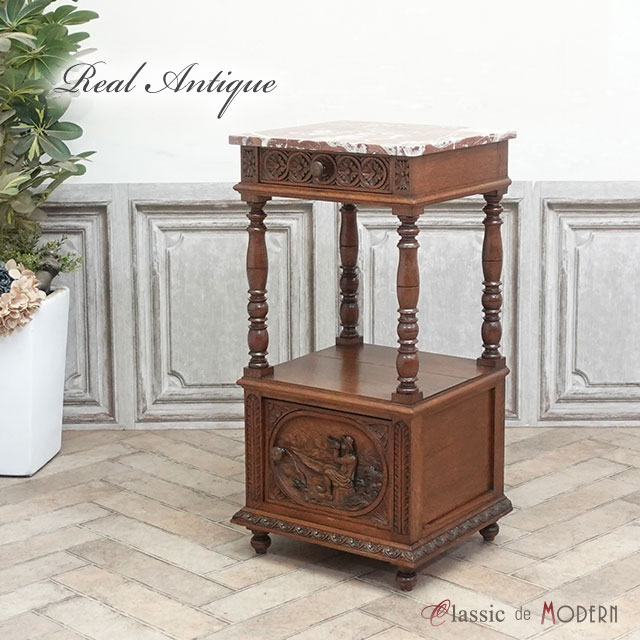 楽天市場】アンティーク サイドキャビネット アンティーク家具 サイド