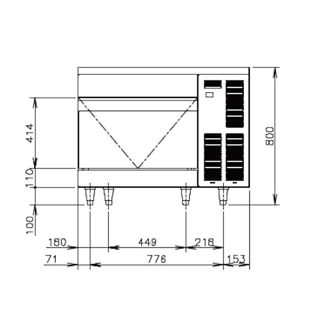 楽天市場】ホシザキ 製氷機 IM-75TM-1｜アンダーカウンタータイプ 75kg