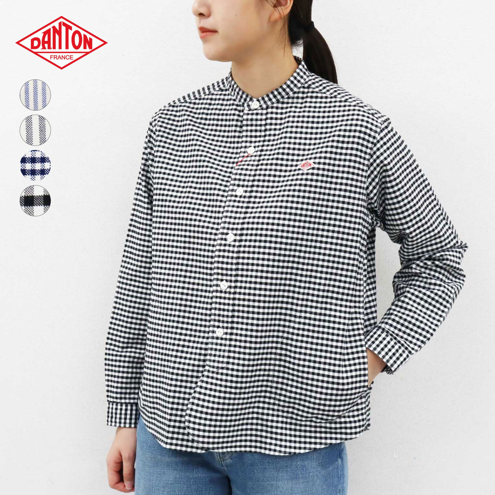 楽天市場】ギンガムチェック シャツ dantonの通販