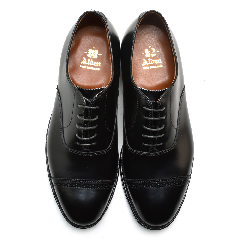 楽天市場】オールデン ALDEN 901 ブラック STRAIGHT TIP BAL OXFORD