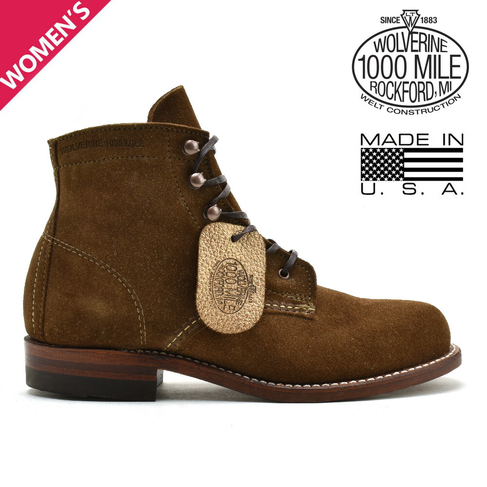楽天市場】ウルヴァリン 1000マイル ブーツ レディース ワークブーツ