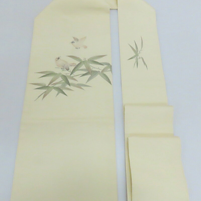 楽天市場】名古屋帯 塩瀬 竹に雀 手描き染 カジュアル 九寸名古屋帯 御