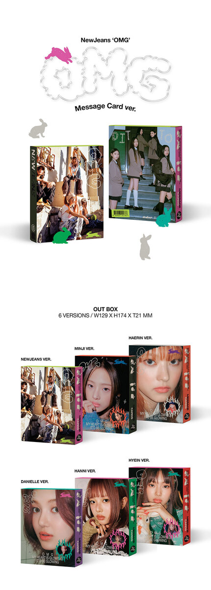 楽天市場】NewJeans - OMG Message Card ver ランダム RANDOM