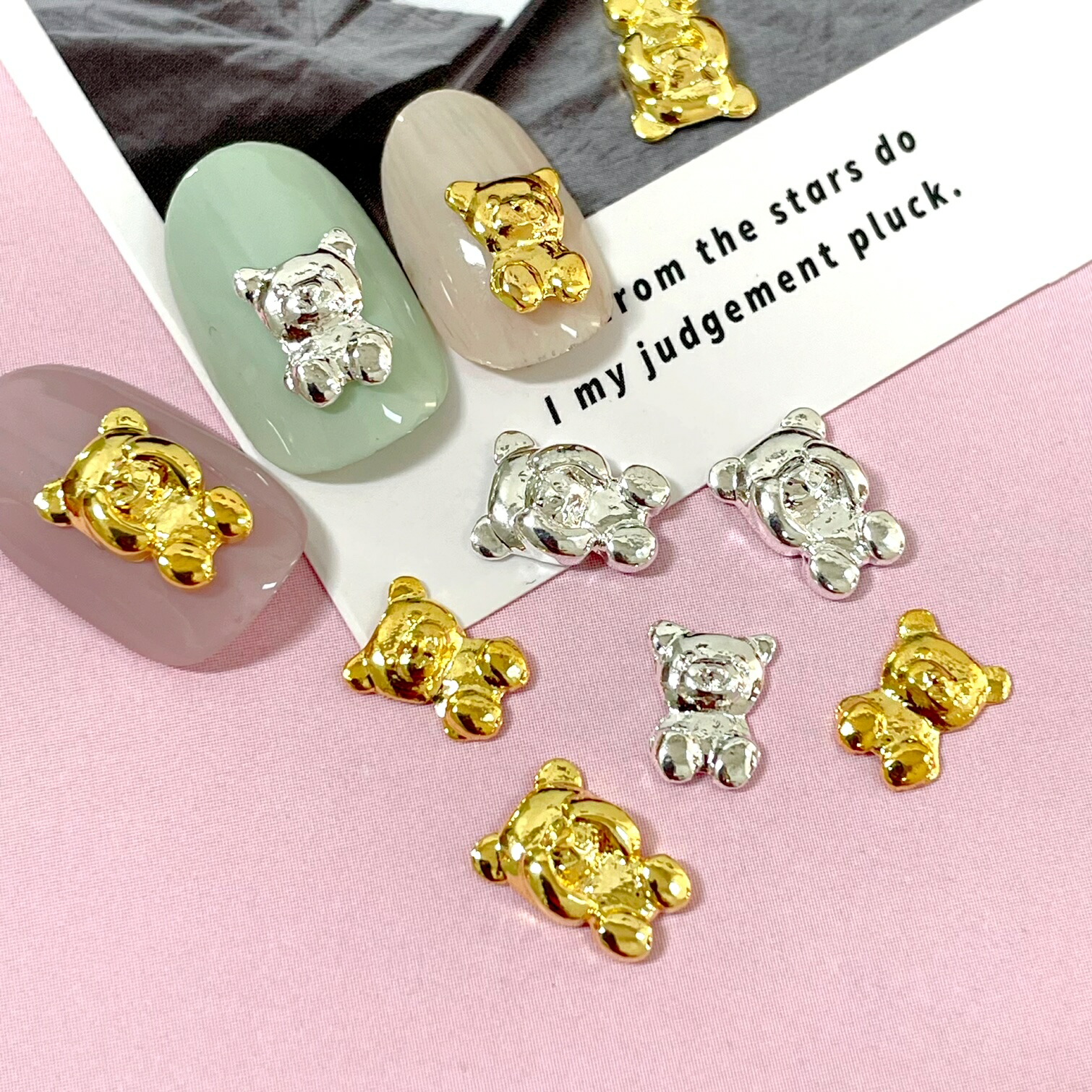 楽天市場】ネイルパーツ【5個】テディベア くま くまさん 熊 Bear