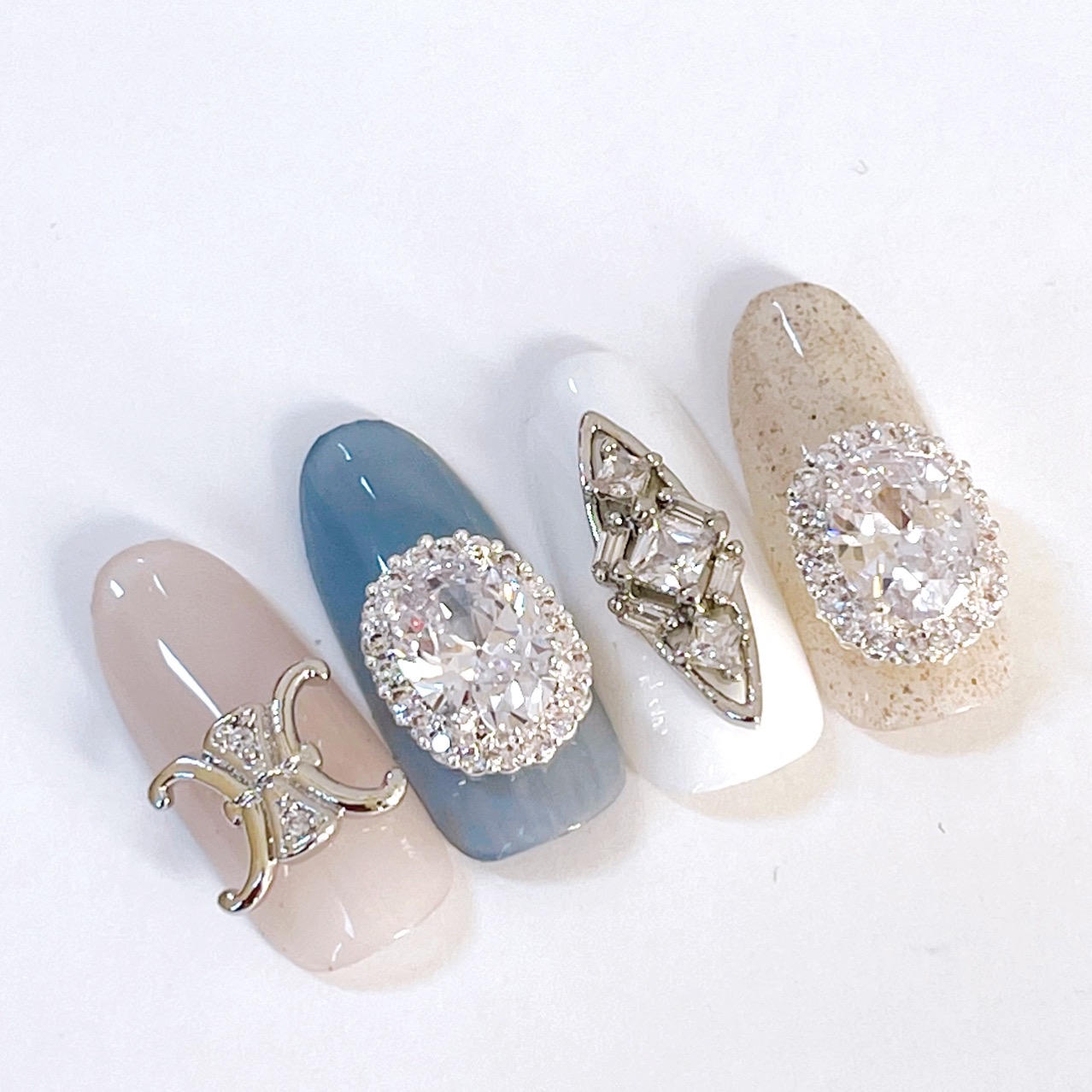 楽天市場】ネイルパーツ【1個】ジルコニア マカダム アンティーク